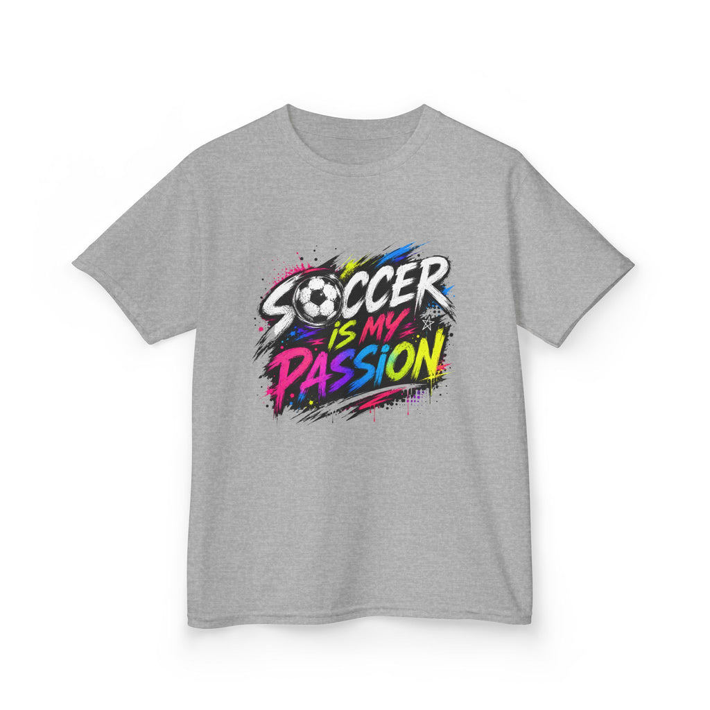 Soccer Is My Passion Kids Heavy Cotton T-Shirt