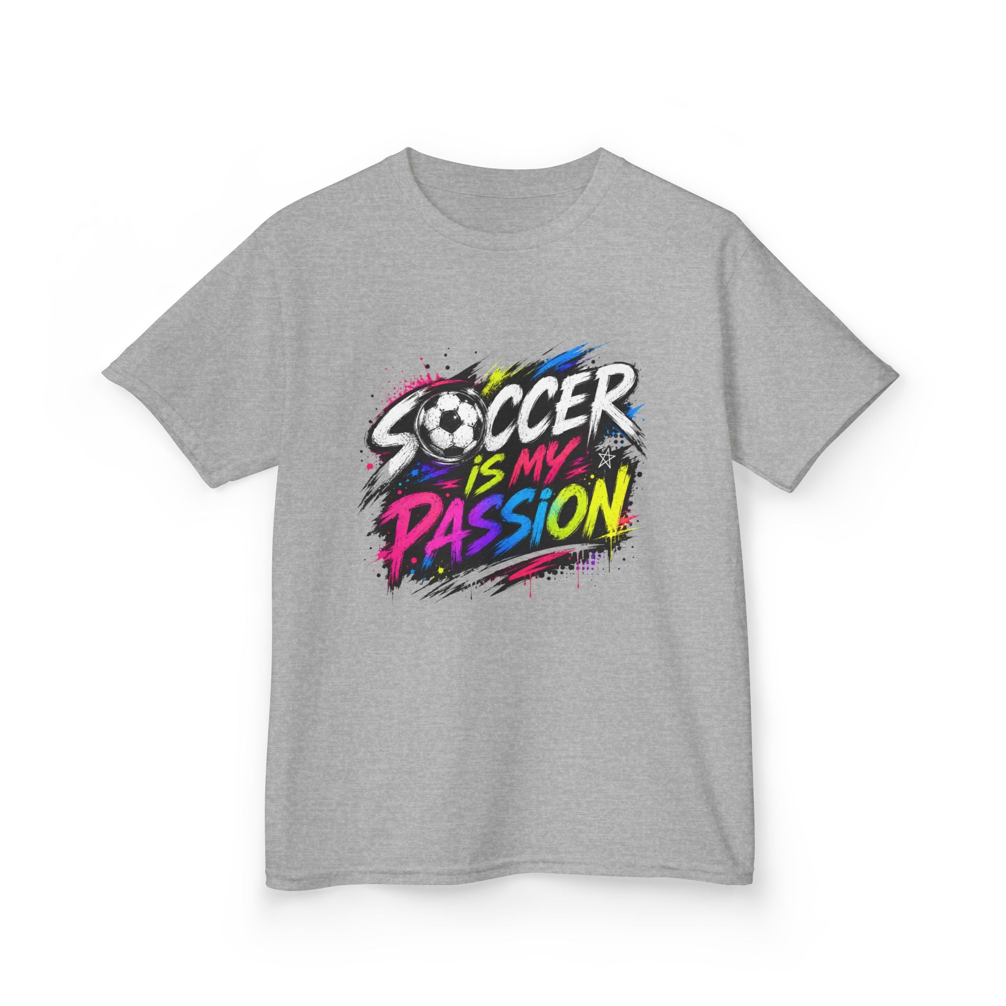 Soccer Is My Passion Kids Heavy Cotton T-Shirt