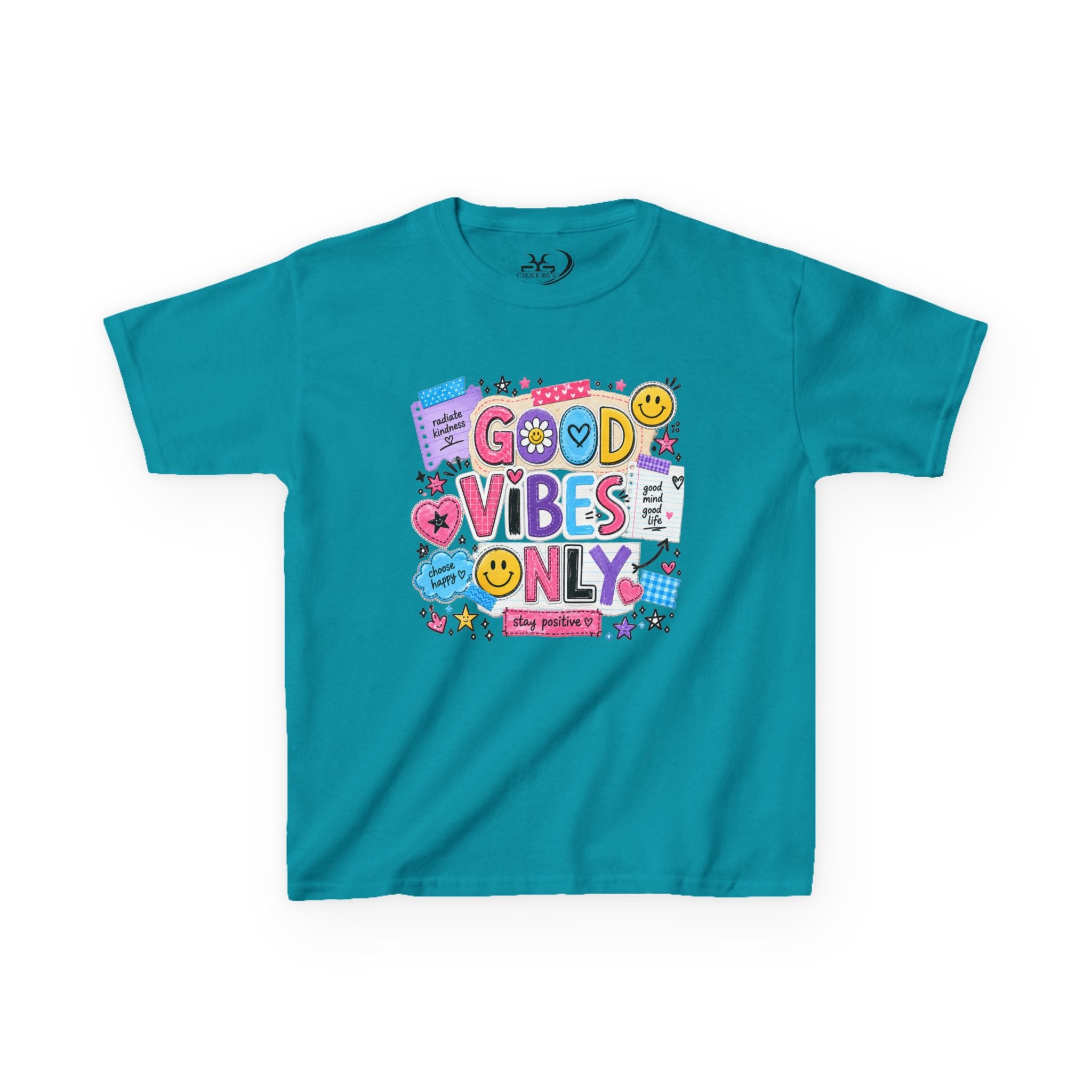 Good Vibes Only Heavy Cotton Kids T-Shirt