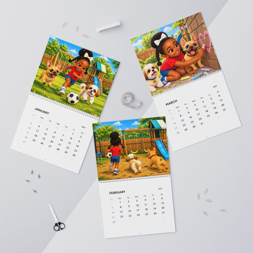 Bria’s Backyard Fun 2027 Wall Calendar – 14″ × 11.5″