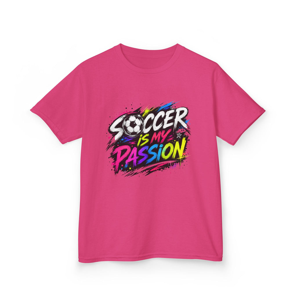 Soccer Is My Passion Kids Heavy Cotton T-Shirt