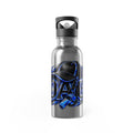 Coach 20 oz Stainless Steel Straw Bottle- Blue Design