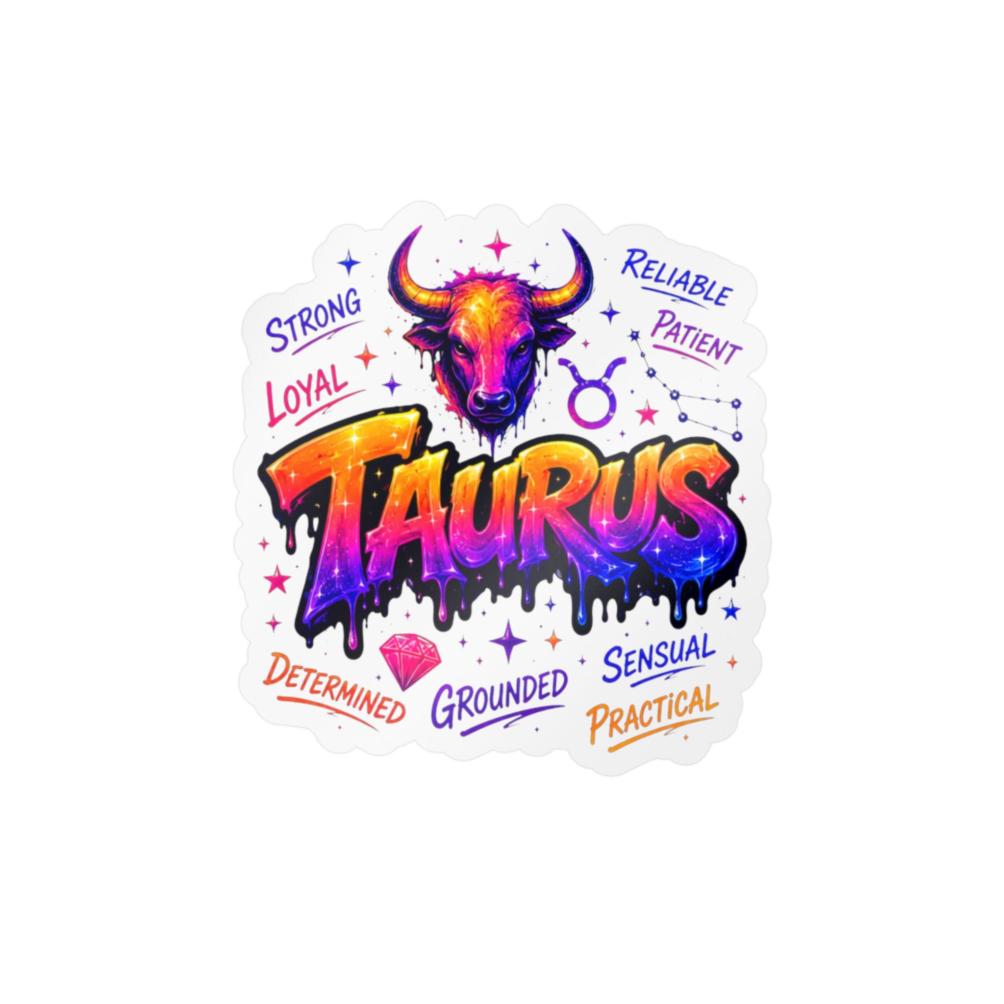 Taurus Zodiac Kiss-Cut Vinyl Decals