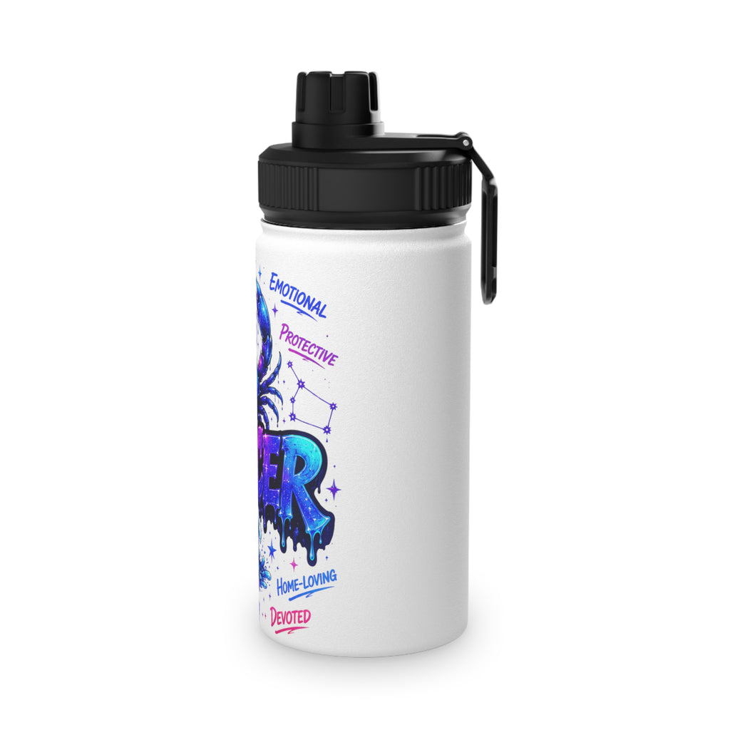Cancer Stainless Steel Water Bottle, Sports lids