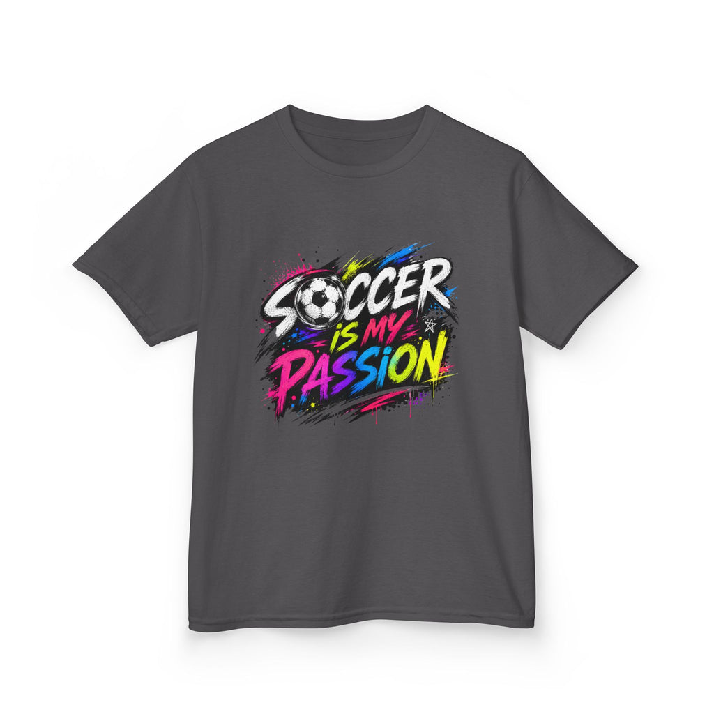 Soccer Is My Passion Kids Heavy Cotton T-Shirt