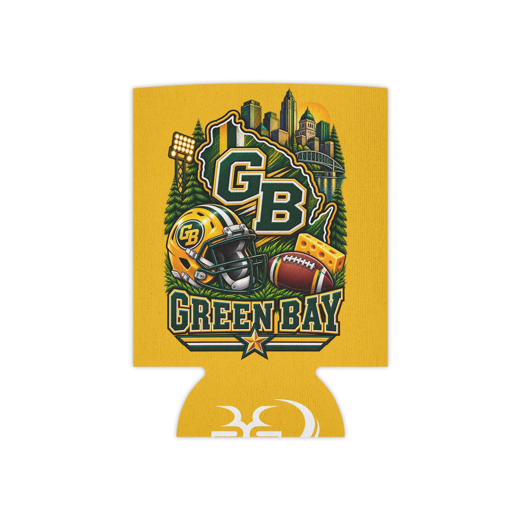 Green Bay Football Can Cooler Sleeve