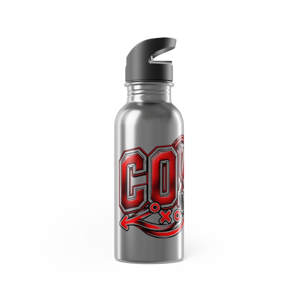Coach 20 oz Stainless Steel Straw Bottle –Red