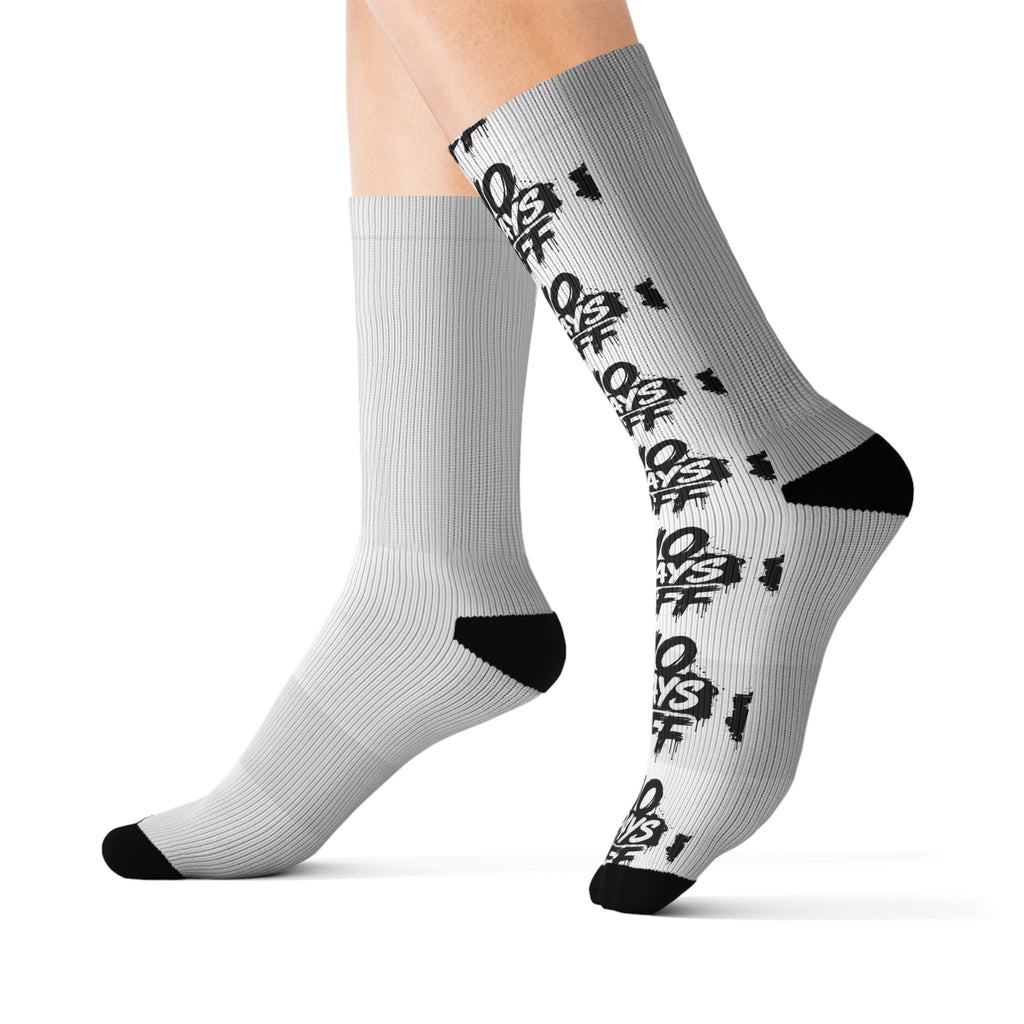 No Days Off Medium Unisex Crew Socks