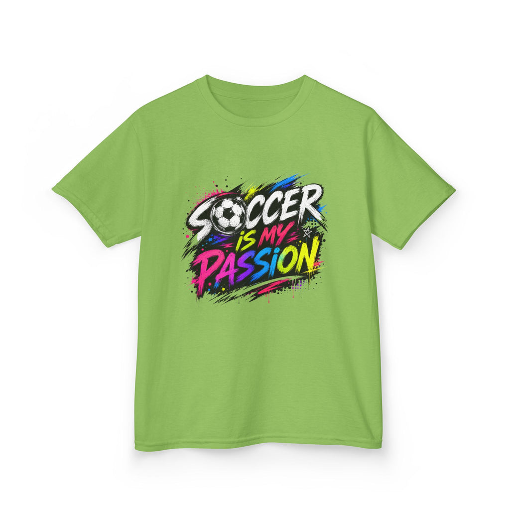 Soccer Is My Passion Kids Heavy Cotton T-Shirt