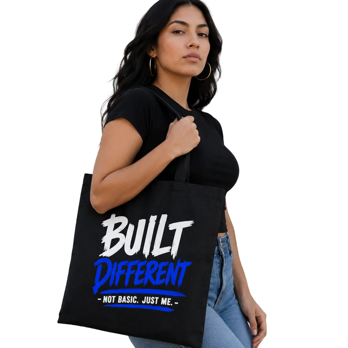 Built Different Canvas Tote Bag