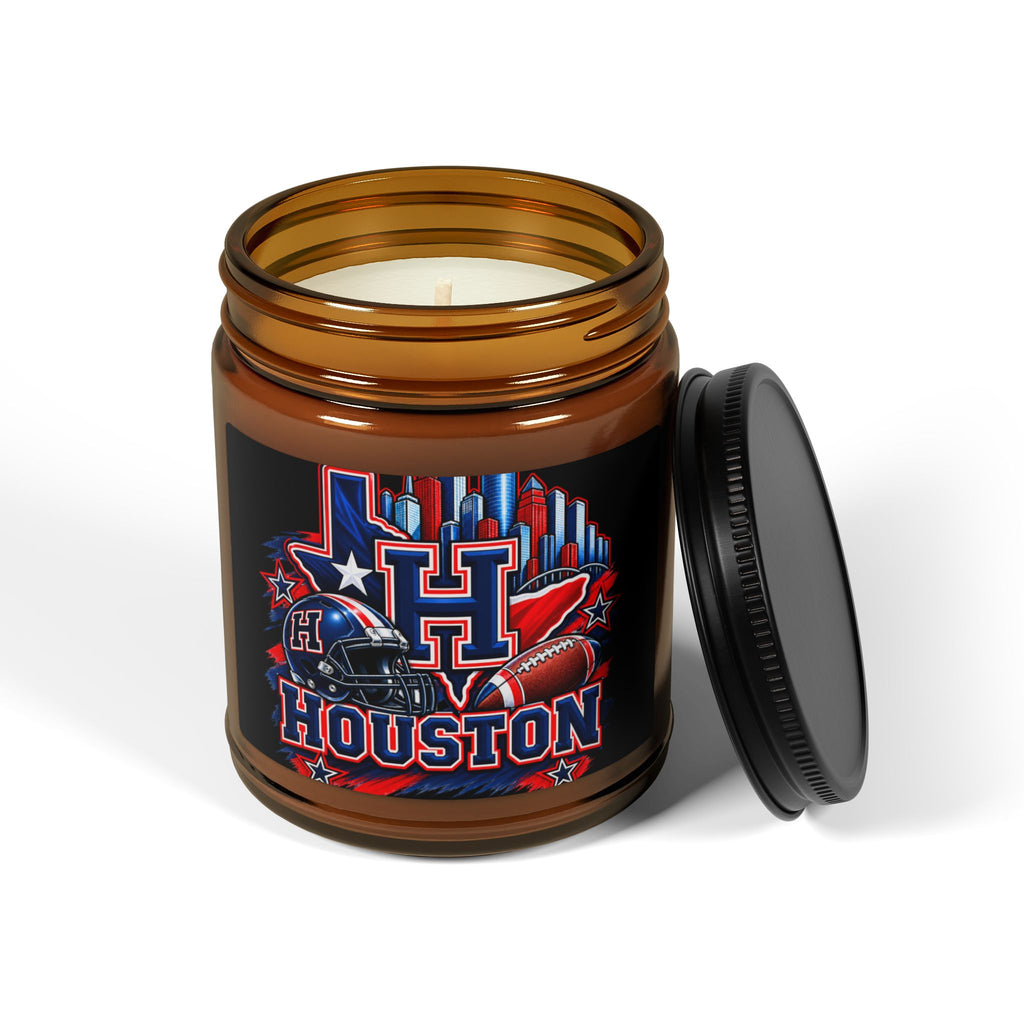 Houston Football Soy Candle (Amber Jar)