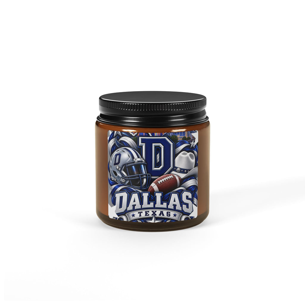 Dallas Football Soy Candle (4oz, Amber Jar)