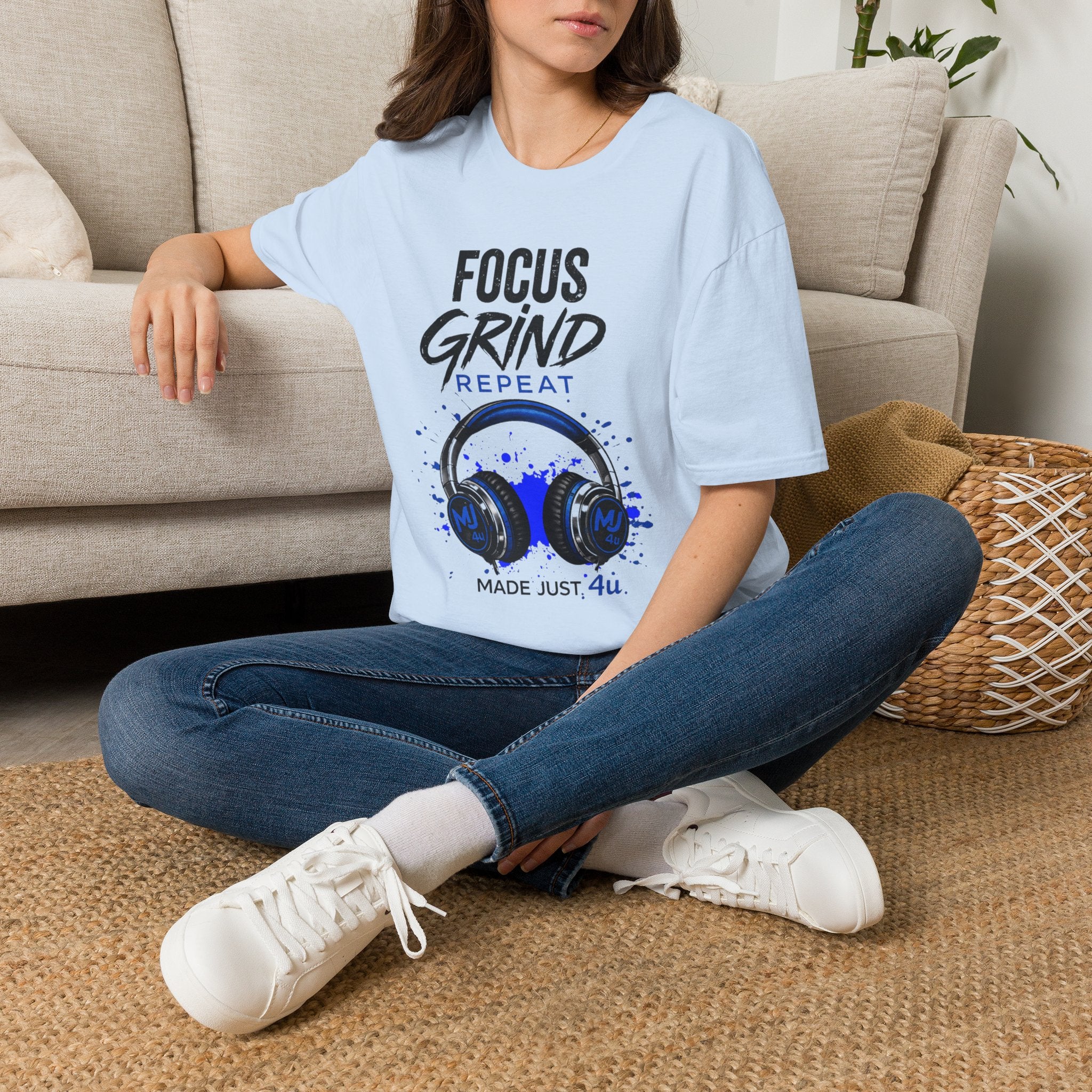 Focus Grind Repeat Unisex T-Shirt