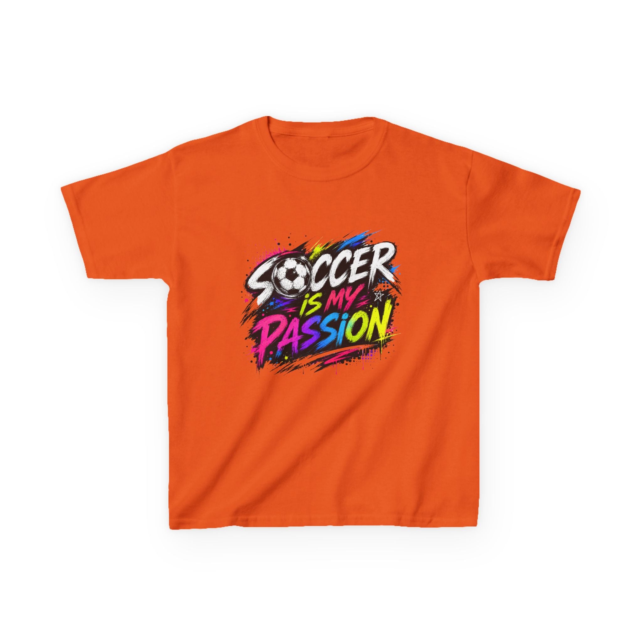 Soccer Is My Passion Kids Heavy Cotton T-Shirt