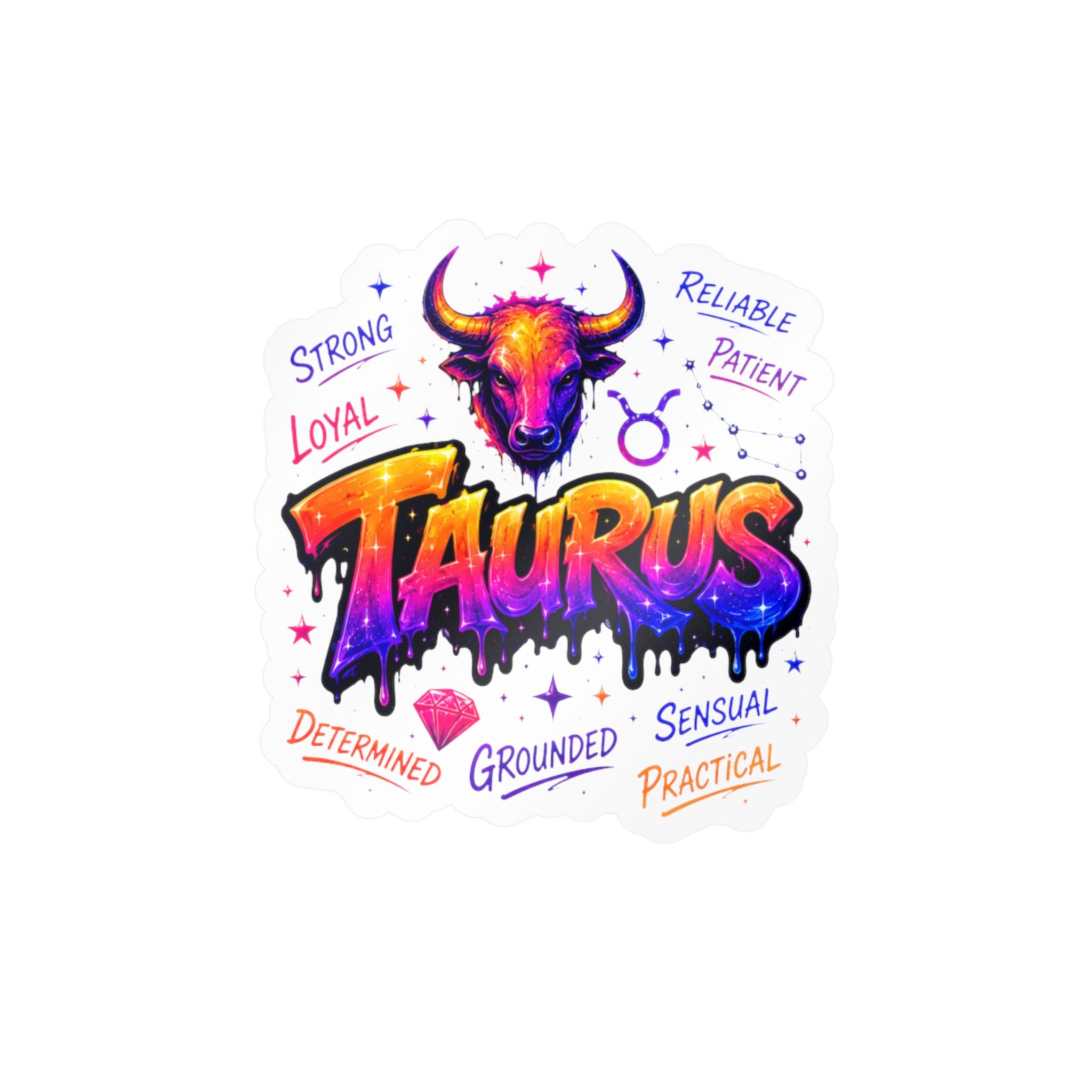 Taurus Zodiac Kiss-Cut Vinyl Decals