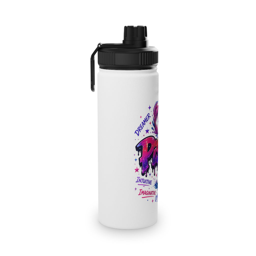 Pisces Stainless Steel Water Bottle, Sports Lid