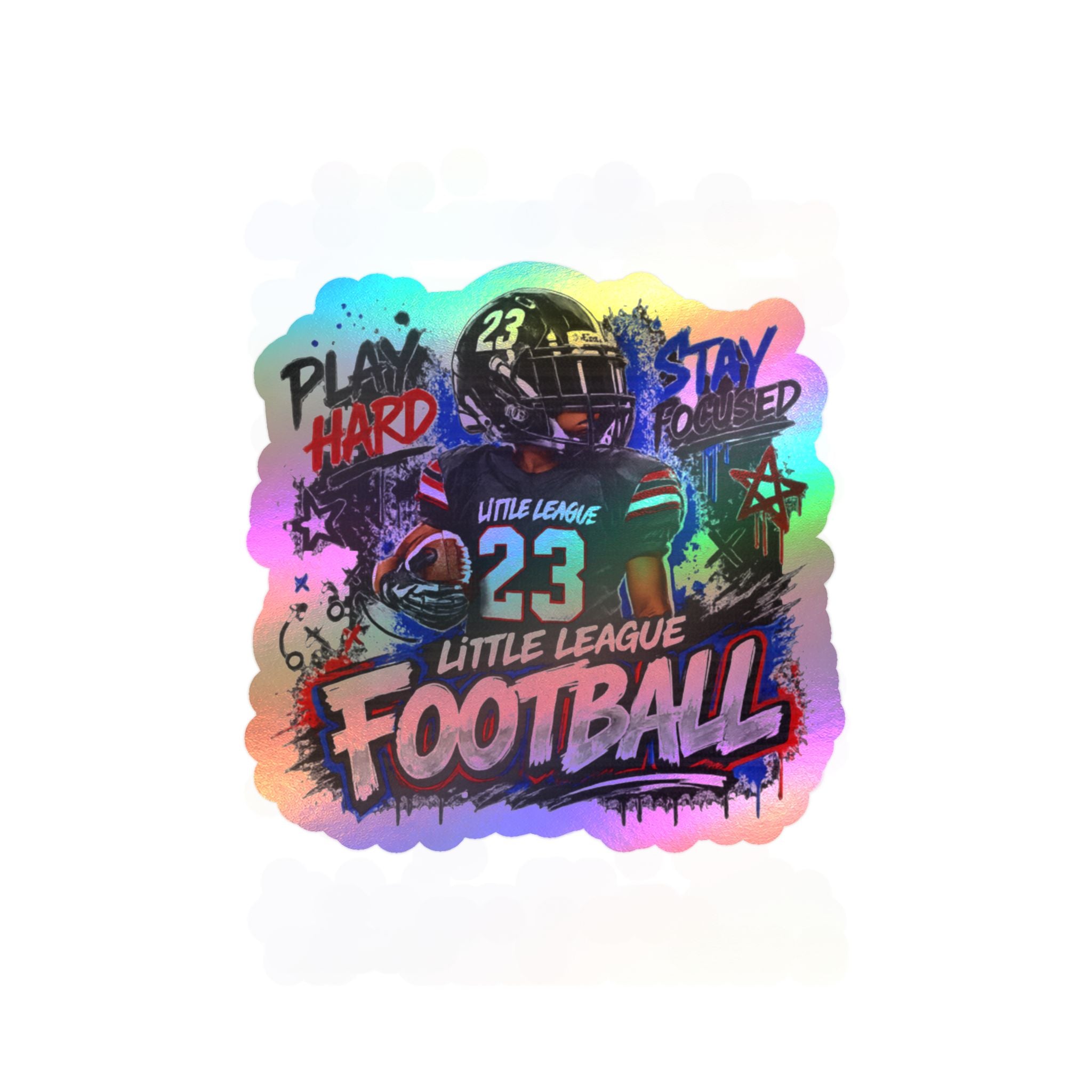 Little League Football Kiss-Cut Vinyl Decals