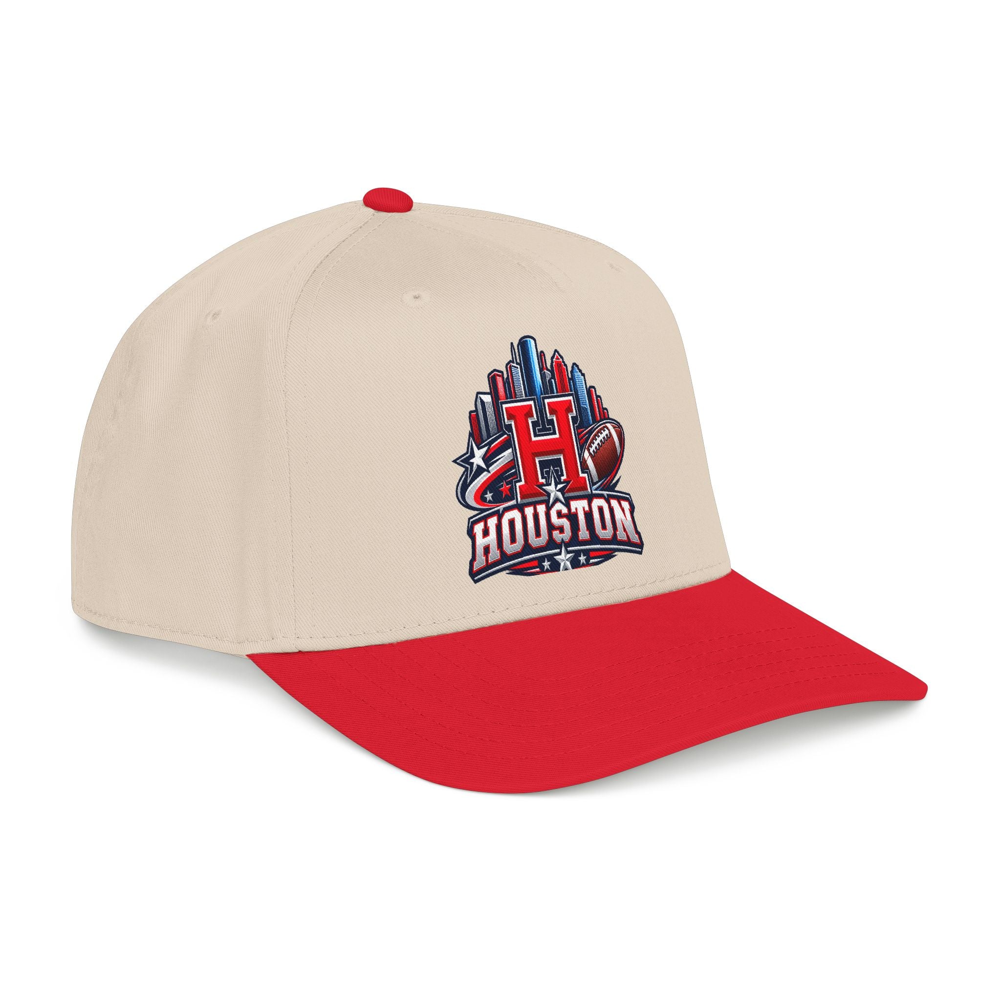 Houston Football Mid Profile Baseball Cap