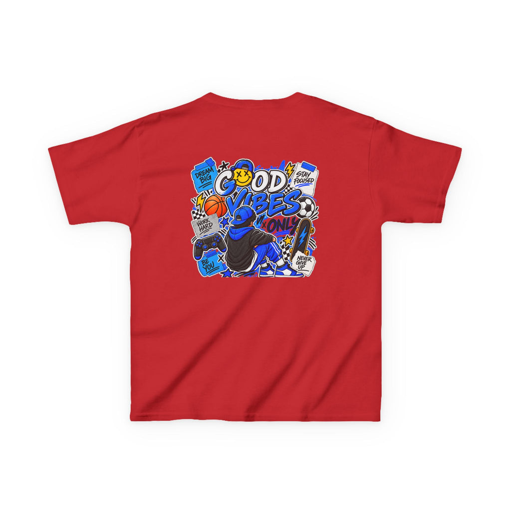 Boys Good Vibes Heavy Cotton Kids T-Shirt