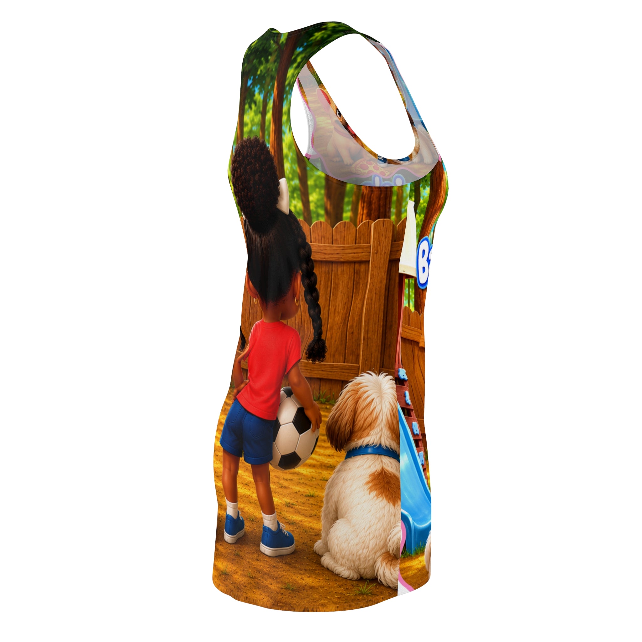 Bria’s Backyard Fun Women's Cut & Sew Racerback Dress