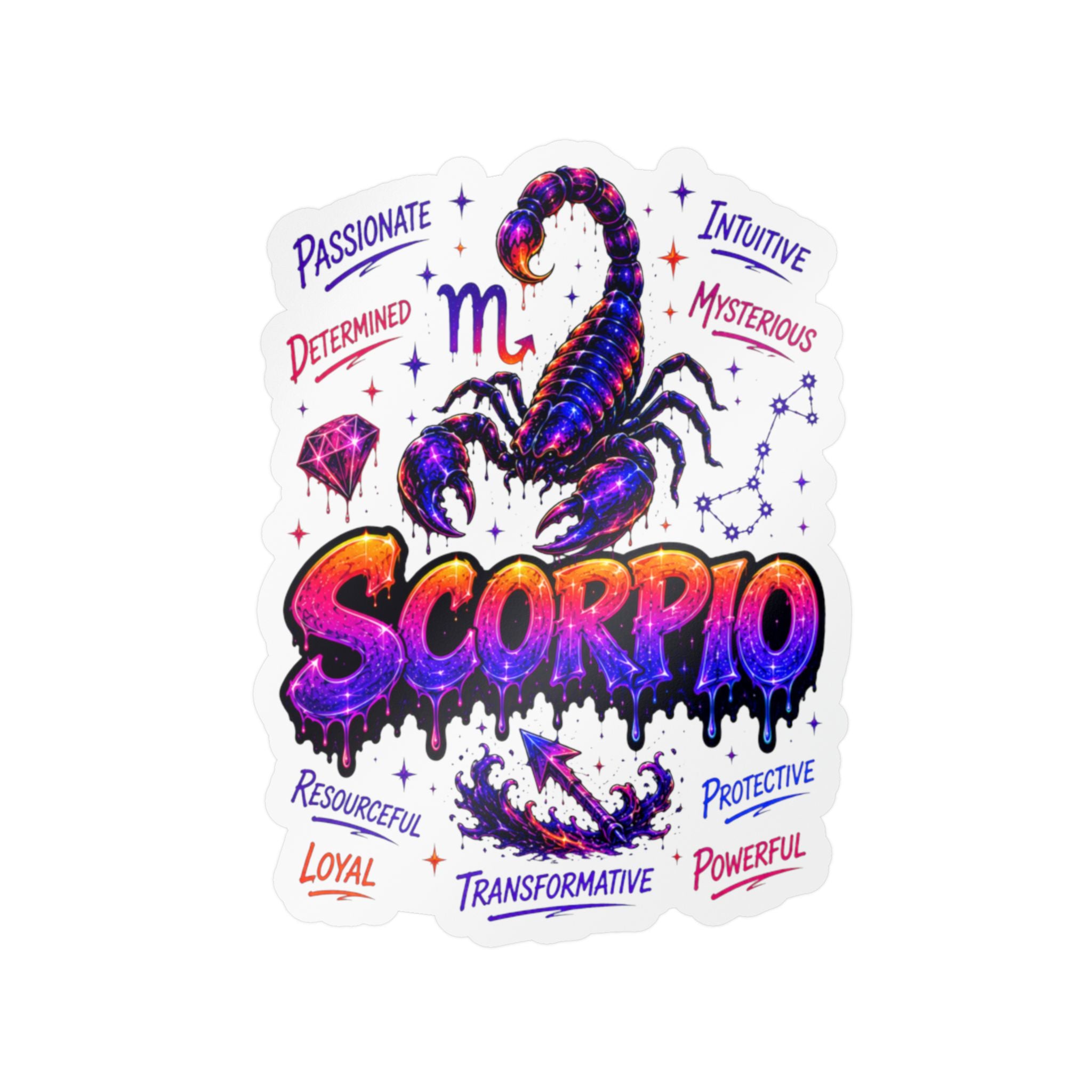 Scorpio Zodiac Kiss-Cut Vinyl Decals