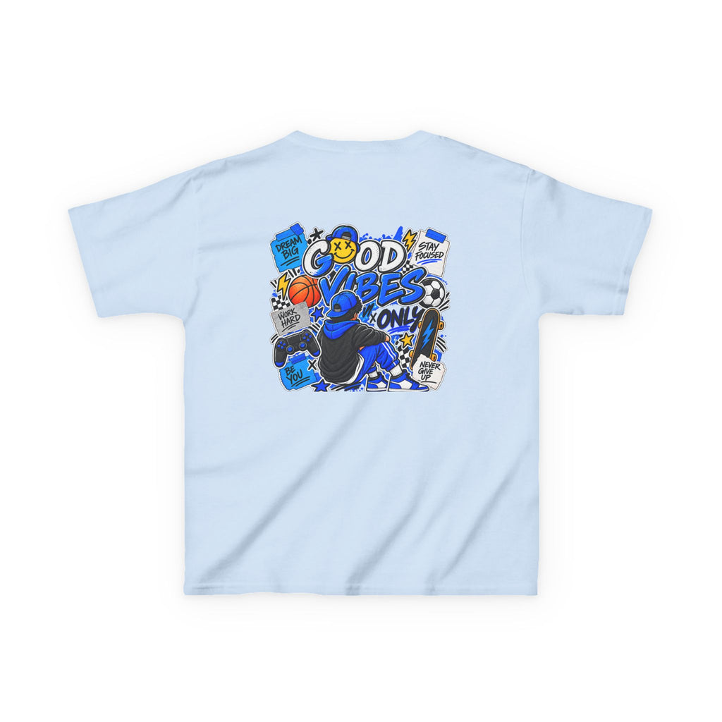 Boys Good Vibes Heavy Cotton Kids T-Shirt