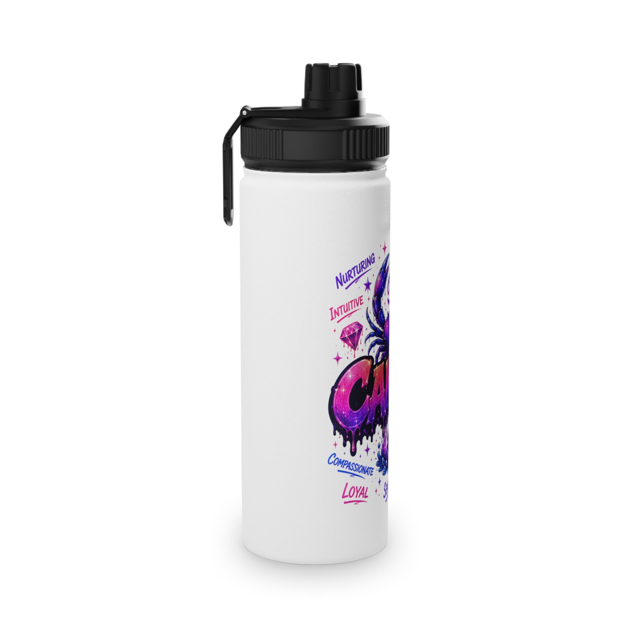 Cancer Stainless Steel Water Bottle, Sports lids
