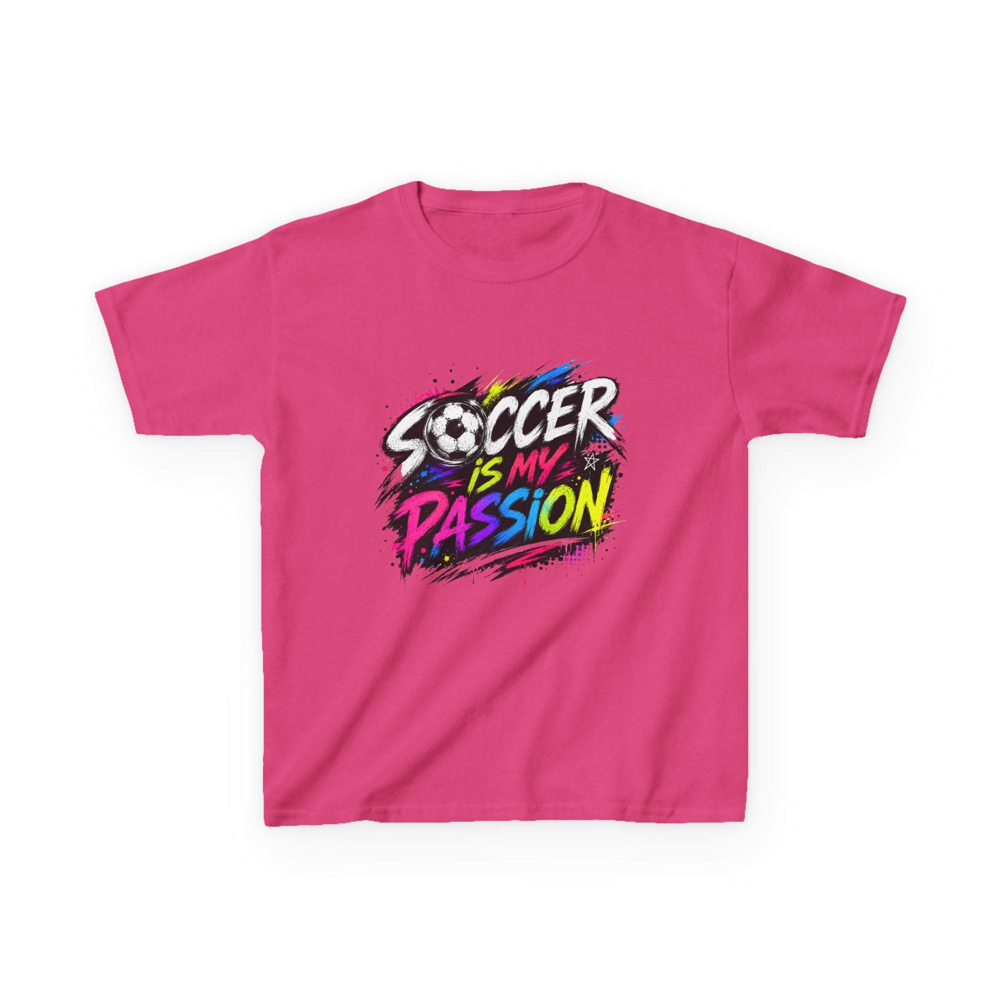 Soccer Is My Passion Kids Heavy Cotton T-Shirt