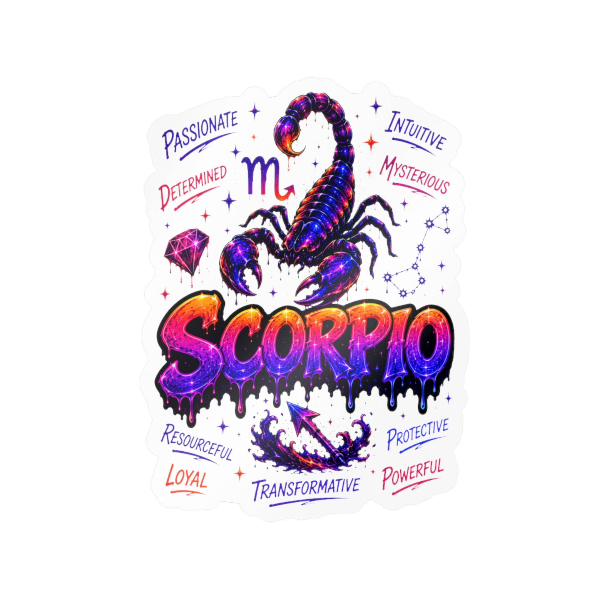 Scorpio Zodiac Kiss-Cut Vinyl Decals