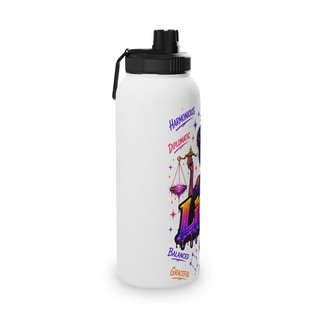 Libra Stainless Steel Water Bottle, Sports Lid