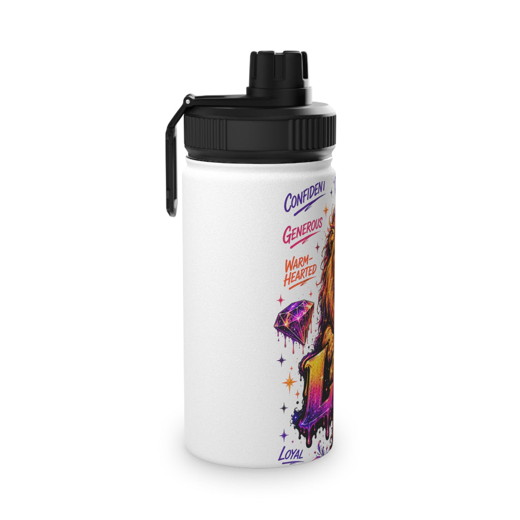 Leo Stainless Steel Water Bottle, Sports Lid