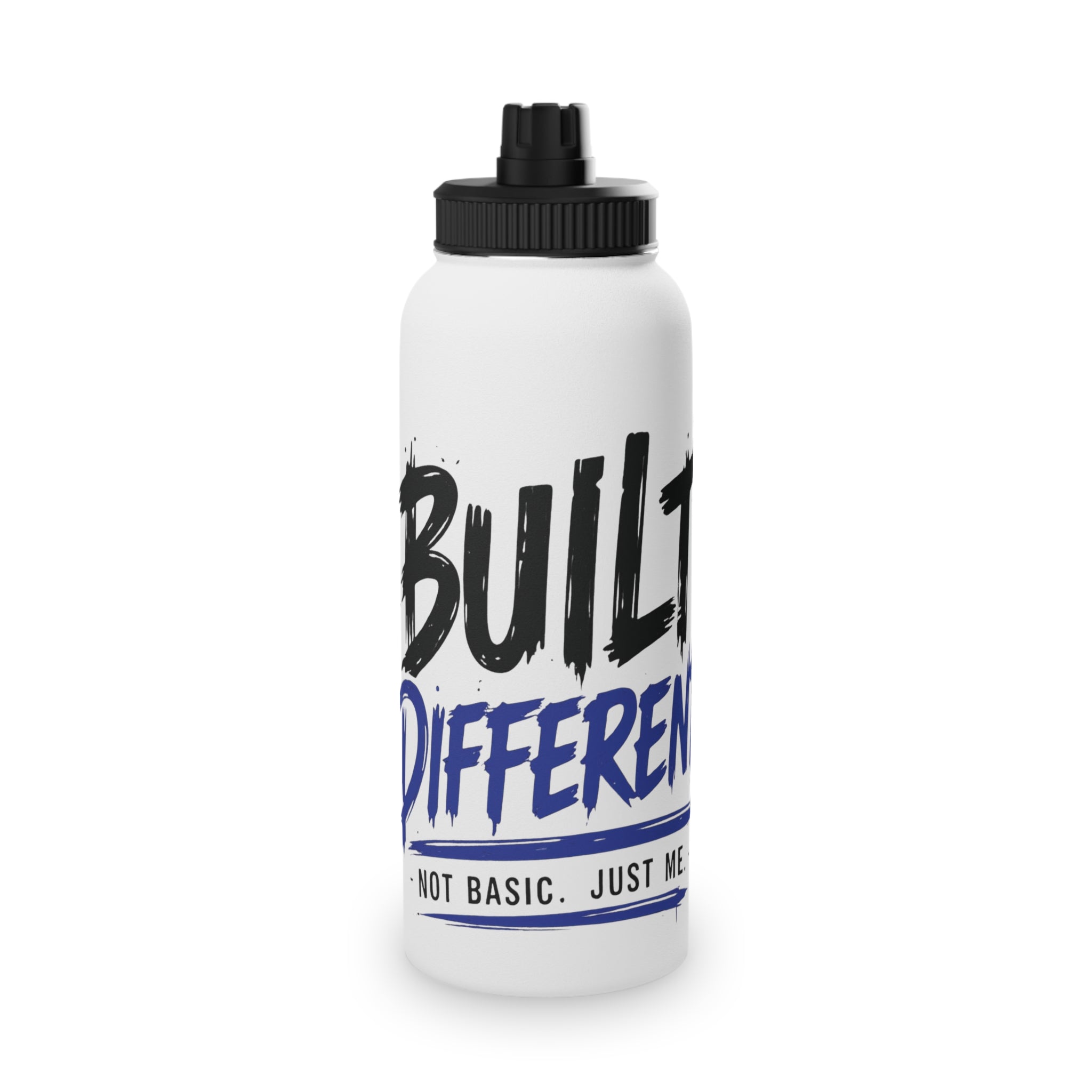 Built Different Stainless Steel Water Bottle, Sports Lid