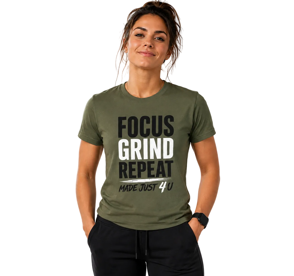 Focus Grind Repeat Unisex T-Shirt