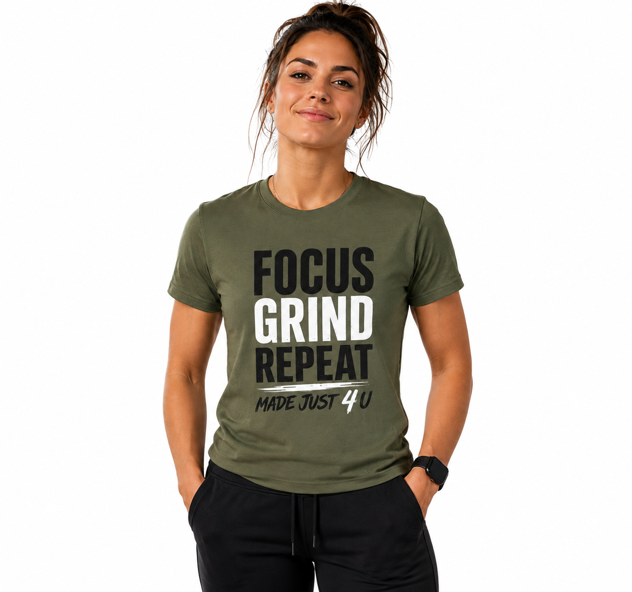 Focus Grind Repeat Unisex T-Shirt