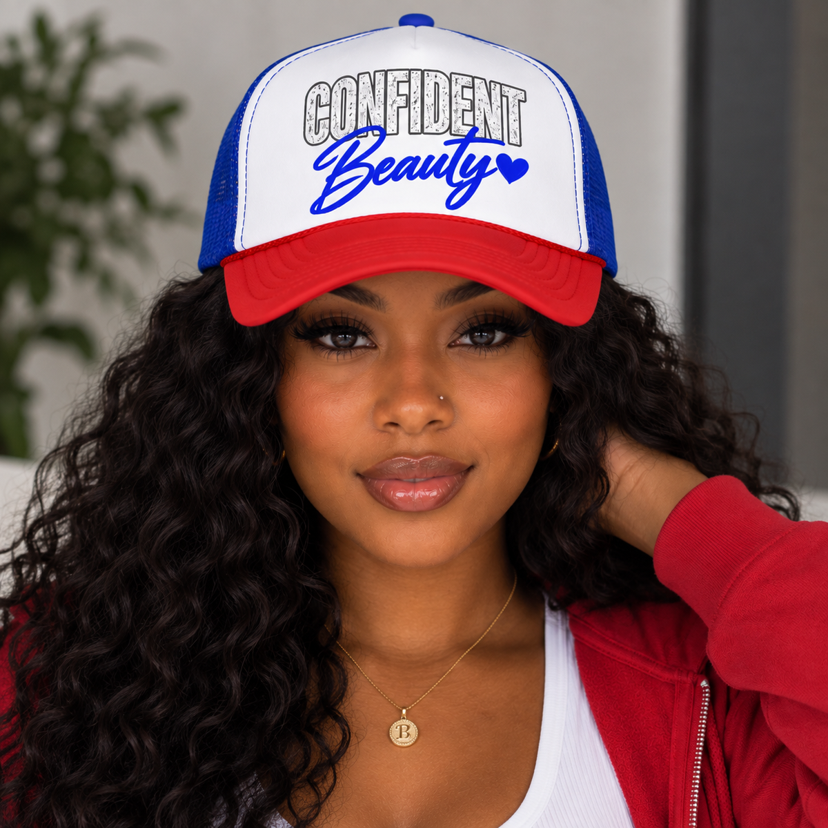 Confident Beauty Foam Trucker Mesh Cap