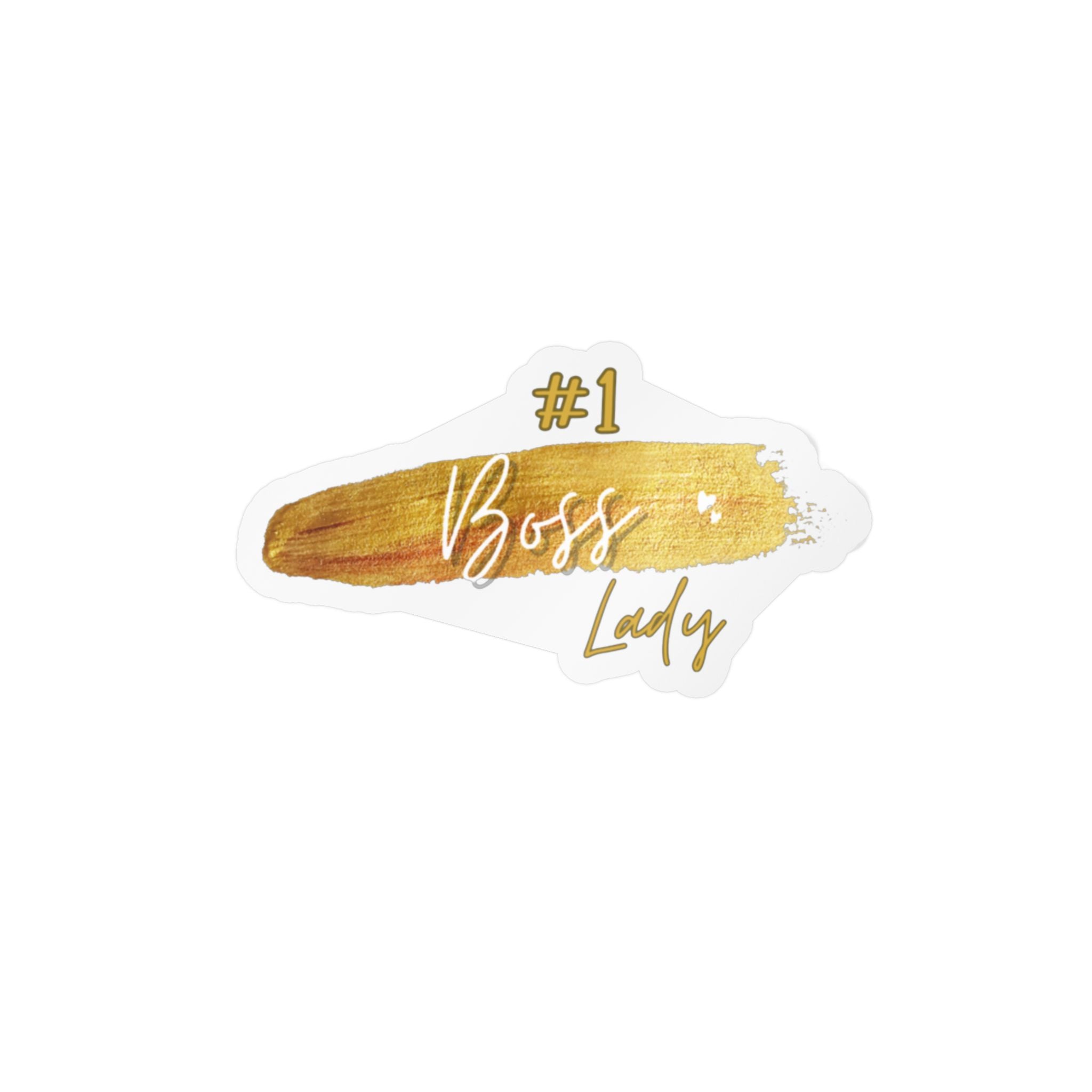 # 1 Boss Lady Kiss-Cut Vinyl Decals