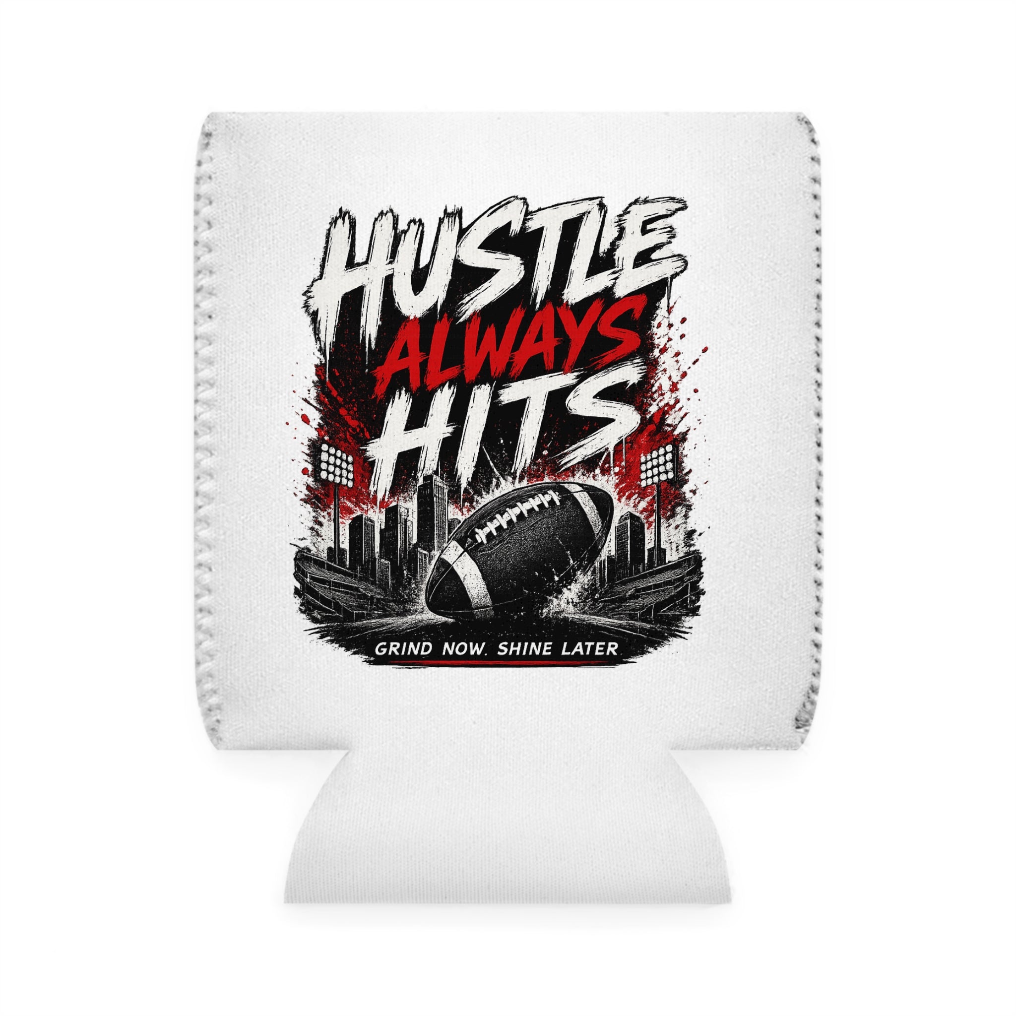 Hustle Always Hits Can Cooler Sleeve