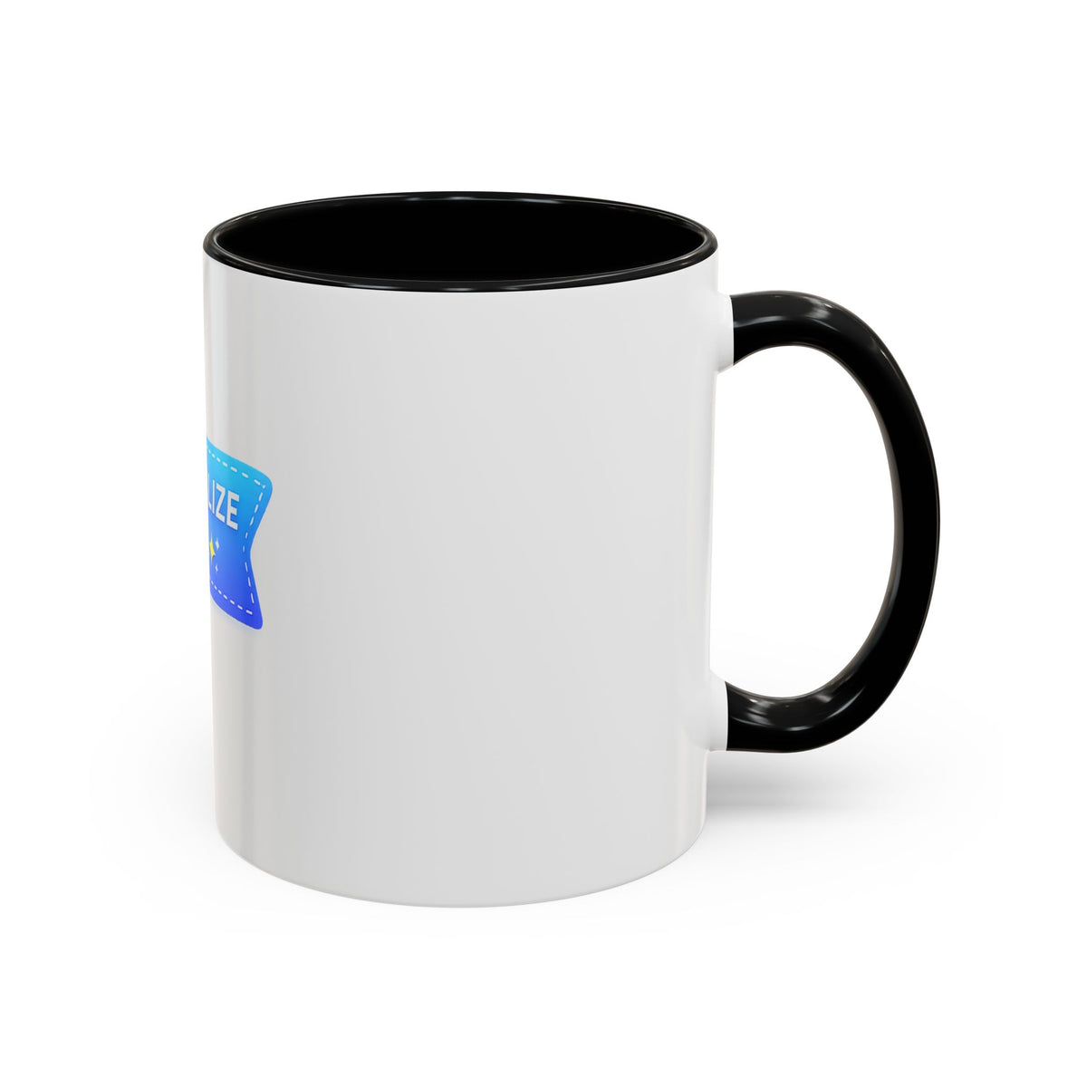 Personalized Accent Coffee Mug — Customizable 11/15oz Gift Mug
