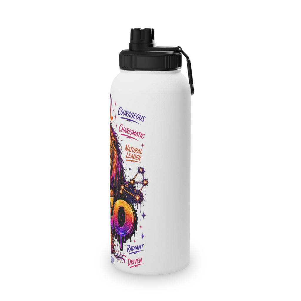 Leo Stainless Steel Water Bottle, Sports Lid