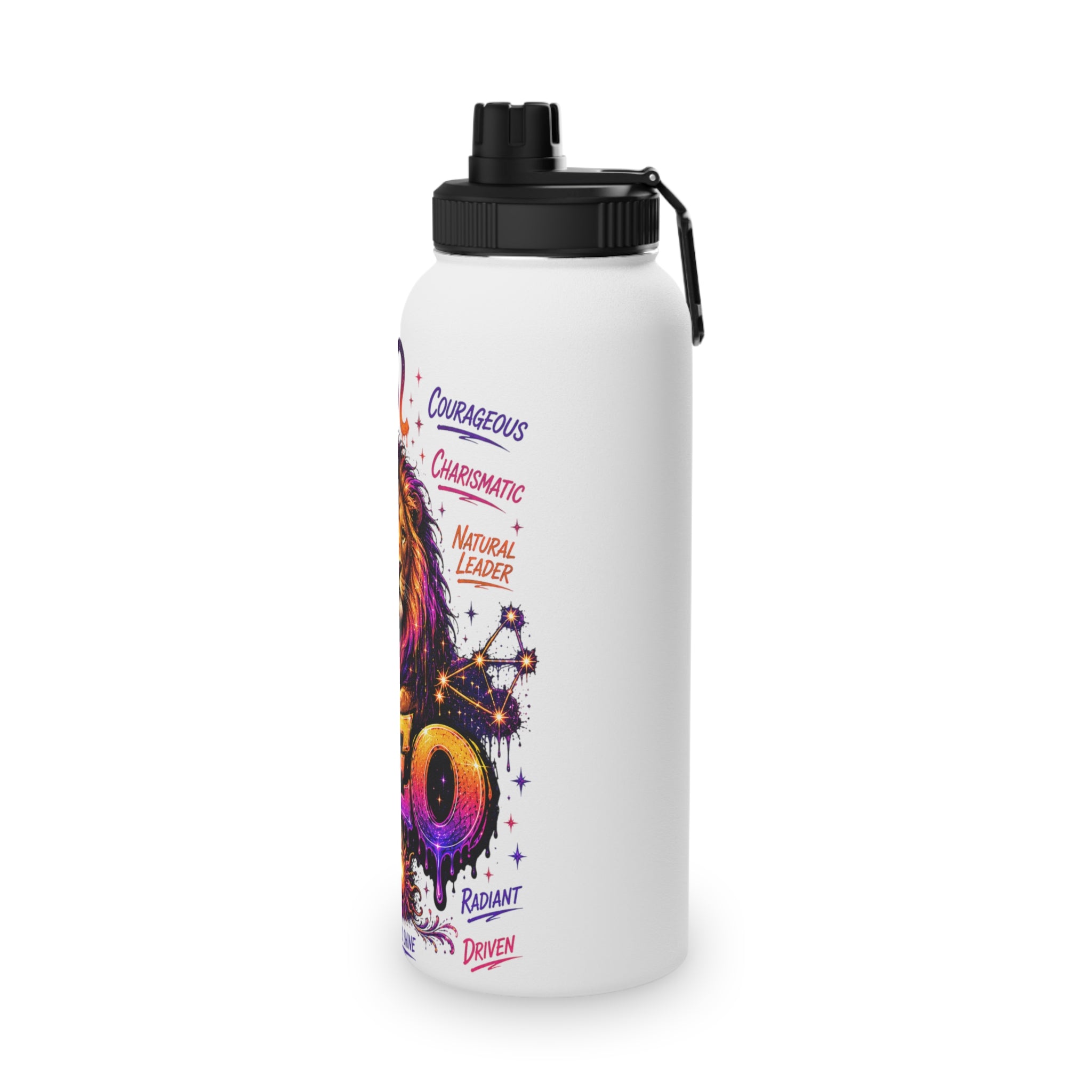 Leo Stainless Steel Water Bottle, Sports Lid