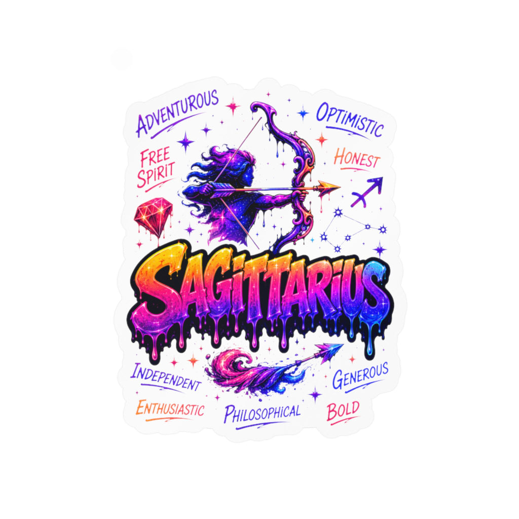 Sagittarius Zodiac Kiss-Cut Vinyl Decals