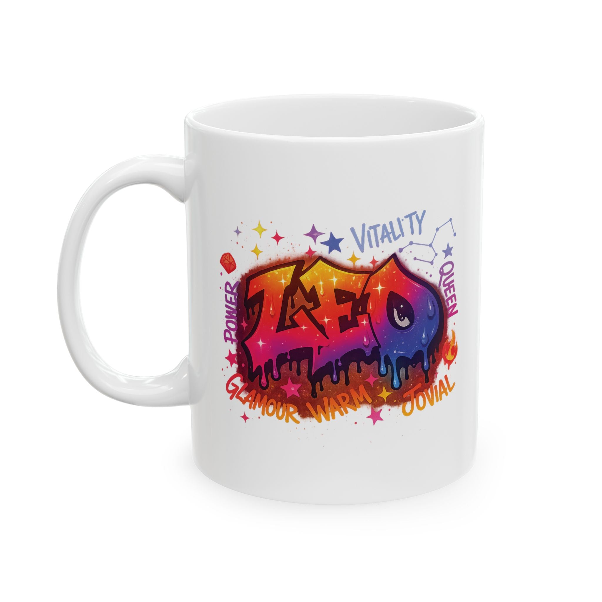 Leo Ceramic Mug, (11oz)