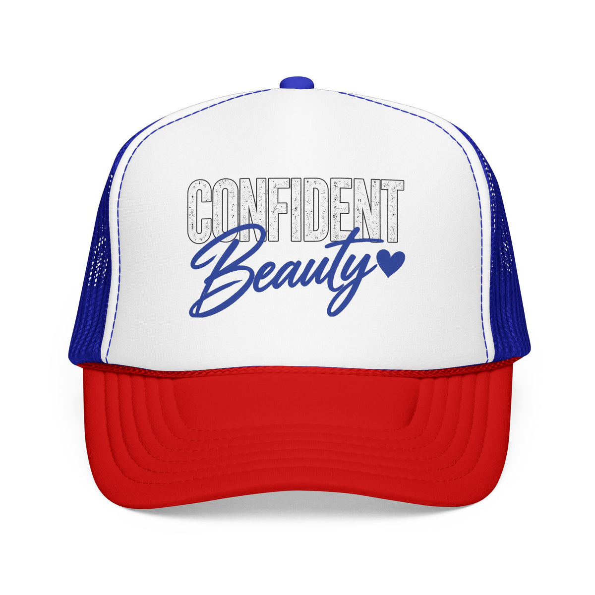 Confident Beauty Foam Trucker Mesh Cap