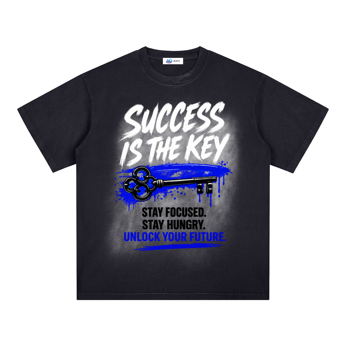 Success is the Key Patch Monkey Washed T-Shirt