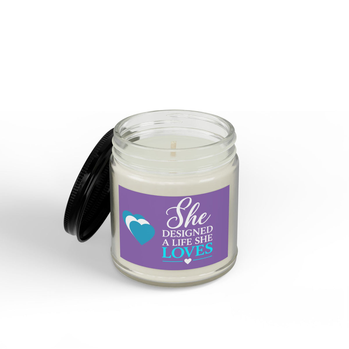 She Designed a Life She Loves Soy Candle – Clear Glass Jar