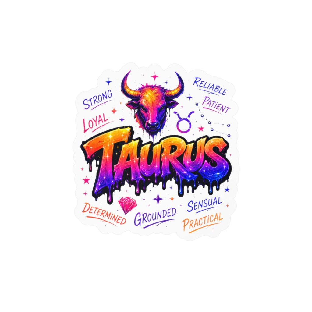 Taurus Zodiac Kiss-Cut Vinyl Decals