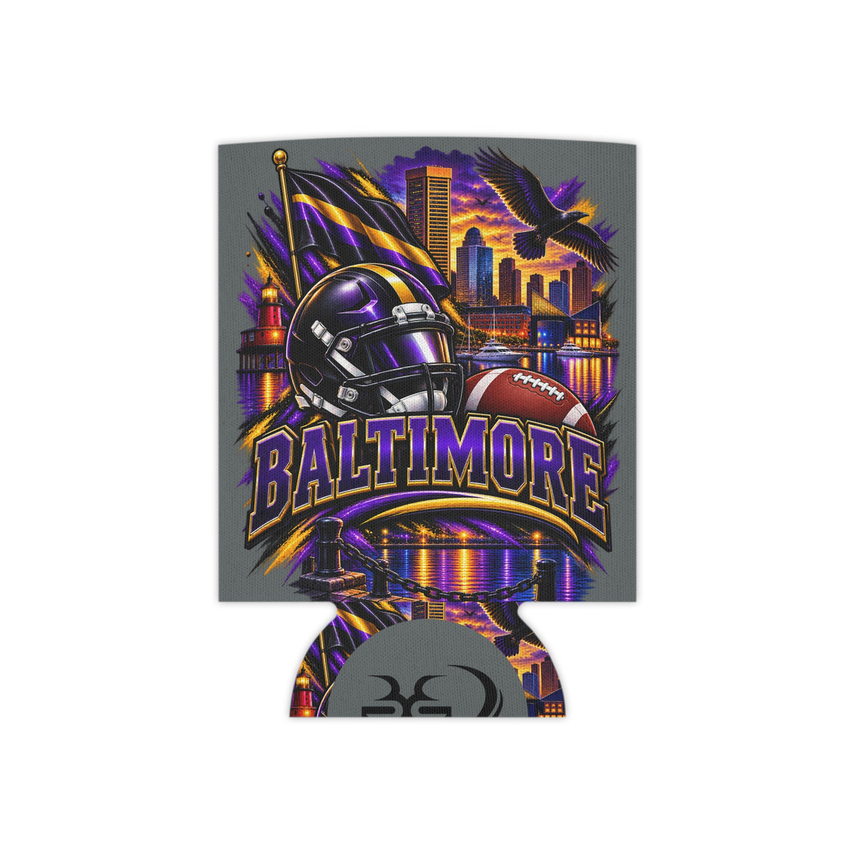 Baltimore Football Can Cooler Sleeve