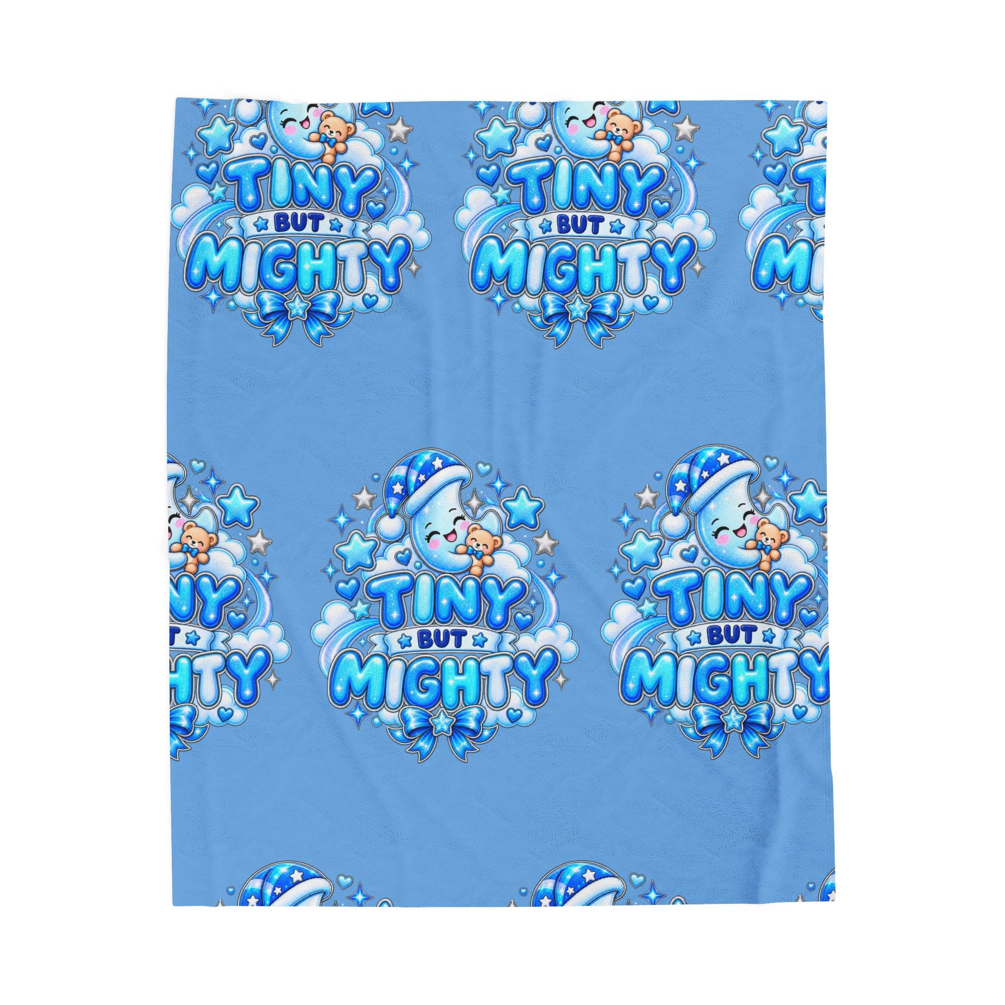 Tiny But Mighty Plush Velveteen Blanket