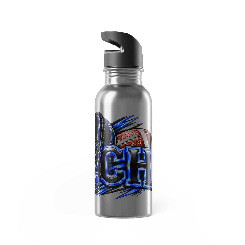 Coach 20 oz Stainless Steel Straw Bottle- Blue Design