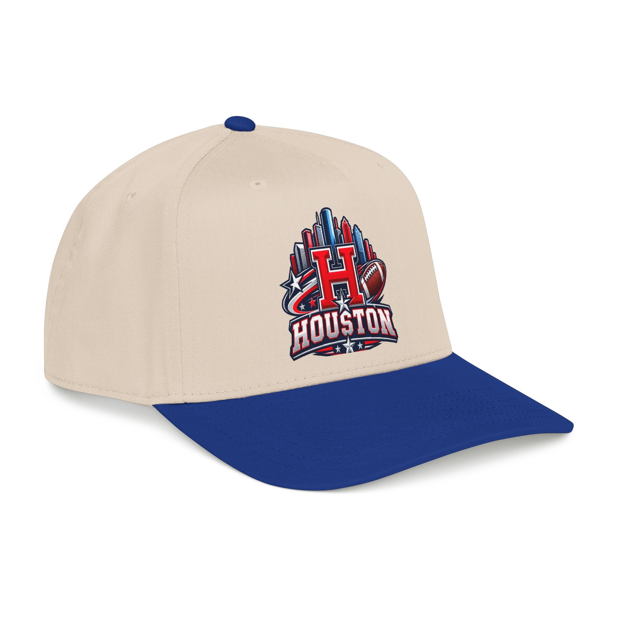 Houston Football Mid Profile Baseball Cap